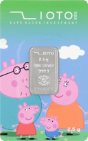 شمش نقره زیوتو کیدز 2.5 گرم پپاپیگ