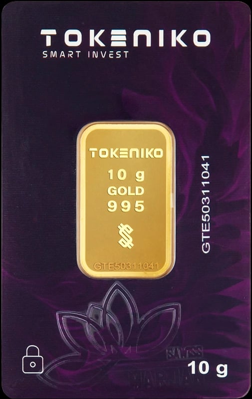 شمش طلا ۱۰ گرمی ۲۴ عیار توکنیکو